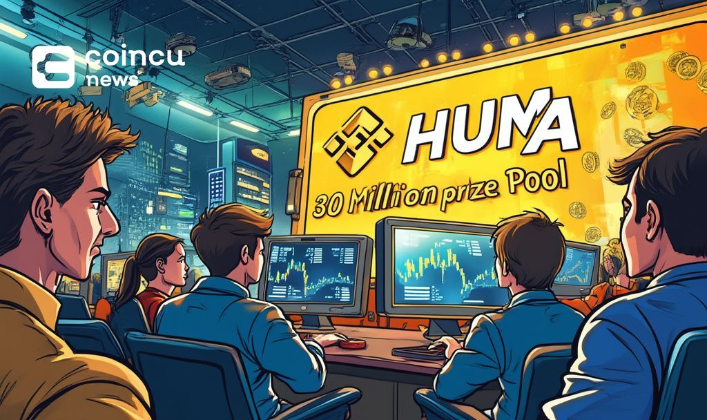futuristic trading floor scene
