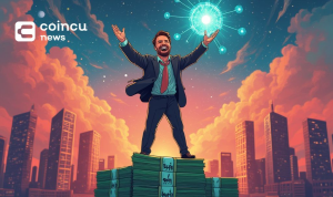 jubilant businessman blockchain