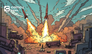 iran missile bitcoin chaos art