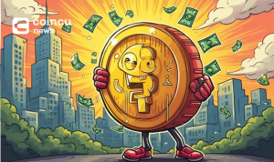 pump fun mascot cityscape coin